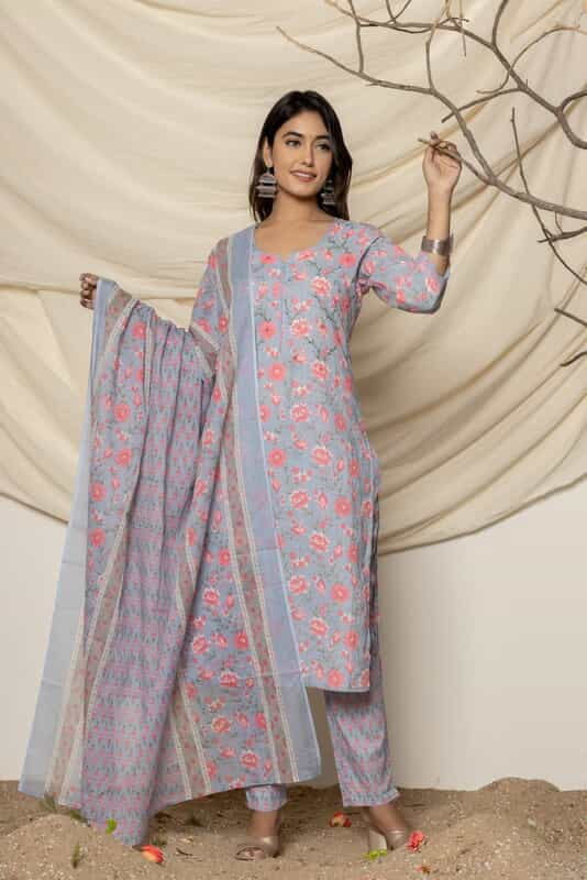 Ash and Rose kurta