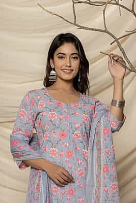 Ash and Rose kurta