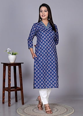 Navy Blue Kurta